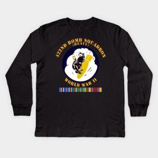 422nd Bomb Squadron - WWII w EUR SVC Kids Long Sleeve T-Shirt